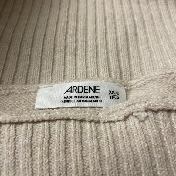 Beige Off-shoulder Sweater - Picture 2 of 4